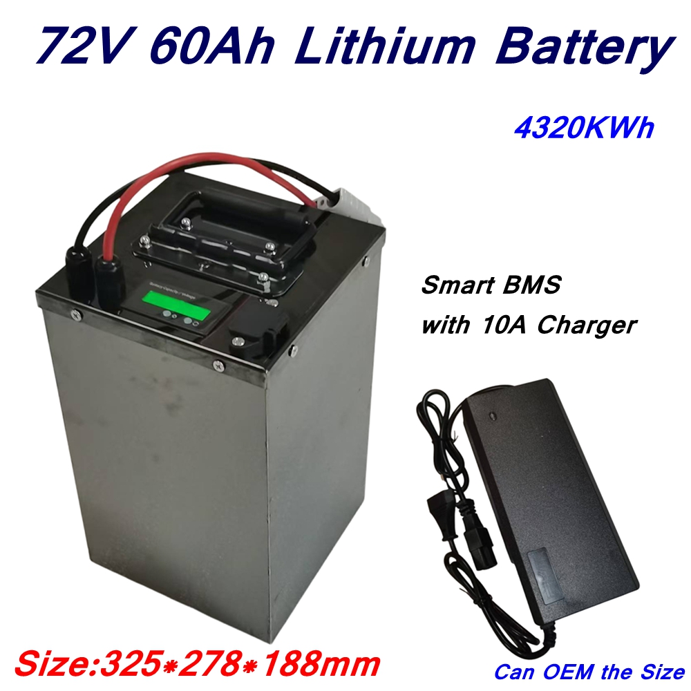 72V 60Ah Lifepo4 Battery Pack - 20S 72v 60Ah li-ion lithium polymer