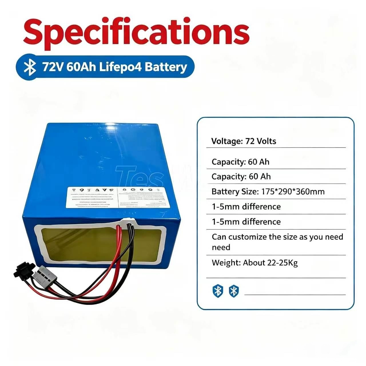 lithium 72V 60Ah lifepo4 batte - 72V 60Ah Lifepo4 Battery Pack 评论和价格