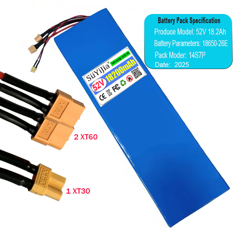New 14S7P 18650-26E Lithium Ba - 60V 30Ah Electric Scooter Battery 评论和价格