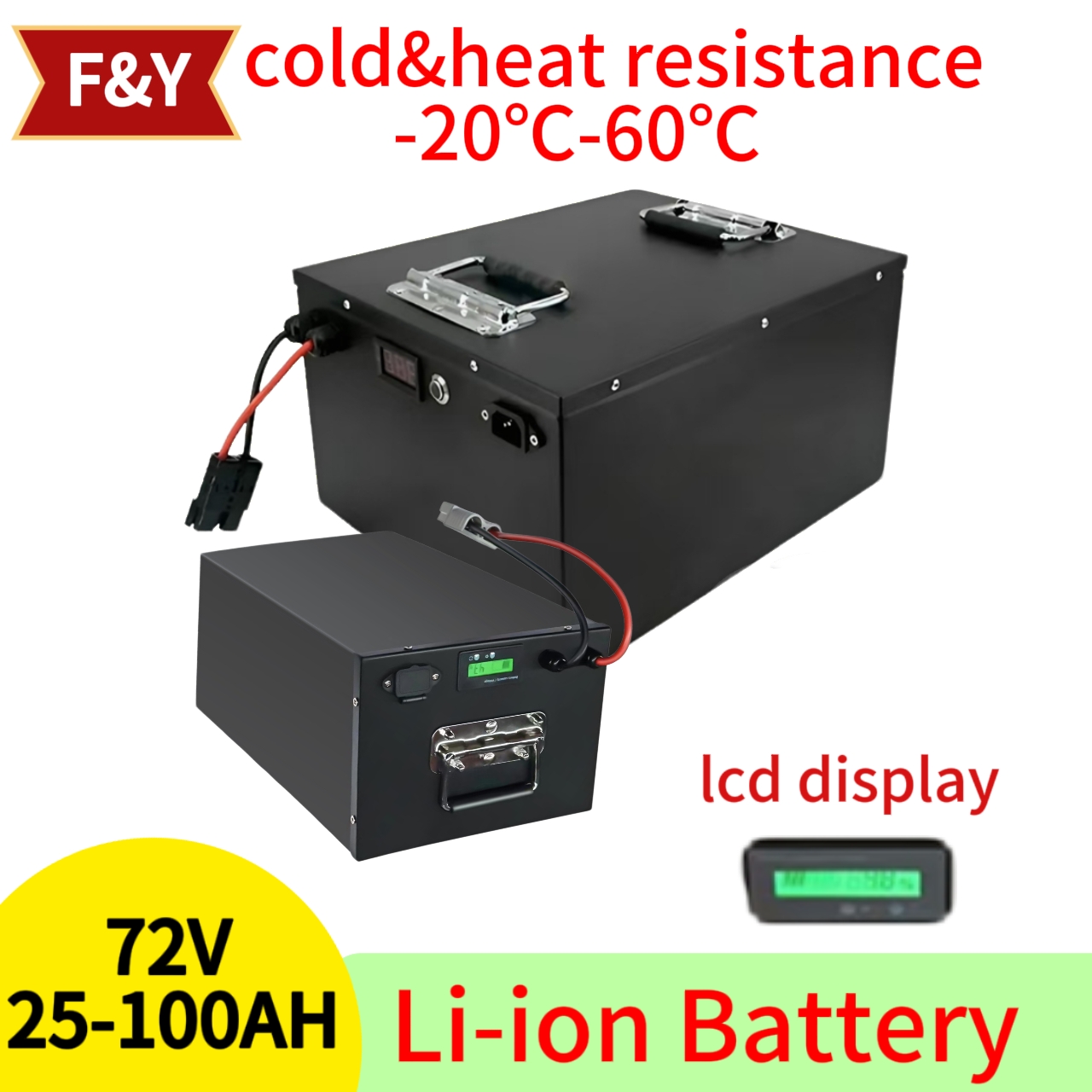 F&Y72V 25Ah 35Ah 45Ah 65Ah 80A - 72V 60Ah Lifepo4 Battery Pack 评论和价格